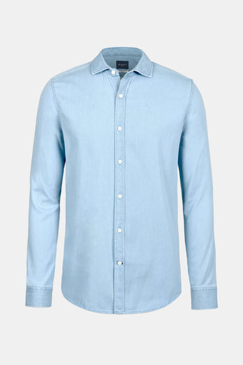 Charles * The Denim Shirt ultra light blue men's denim shirt | MR MARVIS