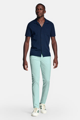 Mints * The Longs mint green stretch cotton men's trousers | MR MARVIS