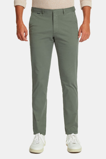 Defenders * The Longs green stretch cotton men's trousers | MR MARVIS