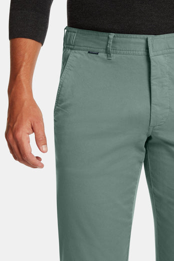 Felsons * The Longs mid green stretch cotton men's trousers | MR MARVIS
