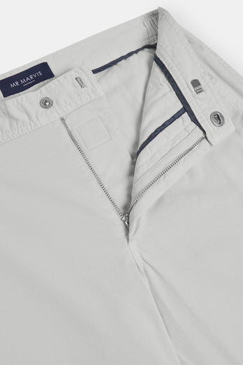 Gullwings * The Longs light grey stretch cotton men's trousers | MR MARVIS