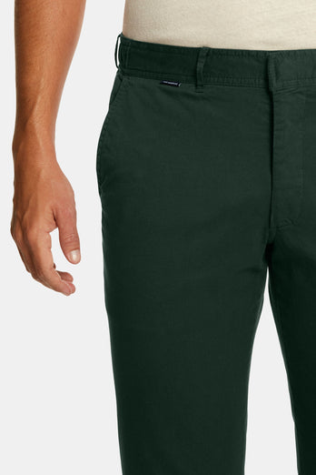 Lakes * The Longs dark green stretch cotton men's trousers | MR MARVIS