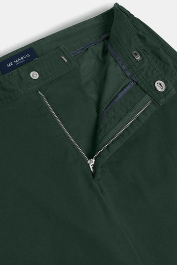 Lakes * The Longs dark green stretch cotton men's trousers | MR MARVIS