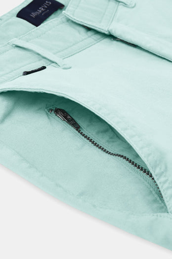Mints * The Longs mint green stretch cotton men's trousers | MR MARVIS