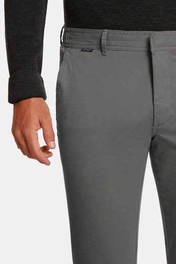 Newmans * The Longs mid grey stretch cotton men's trousers | MR MARVIS