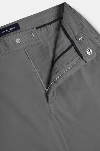 Newmans * The Longs mid grey stretch cotton men's trousers | MR MARVIS