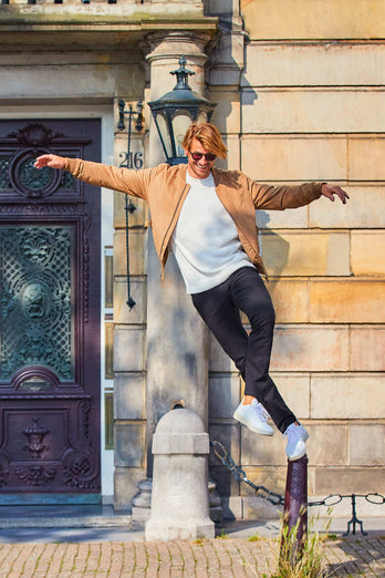 Blackjacks * The Longs black stretch cotton men's trousers | MR MARVIS