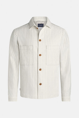 Coconuts Pinstripe * The Linen Shacket