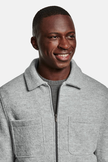 Oysters * The Wool Zip Shacket