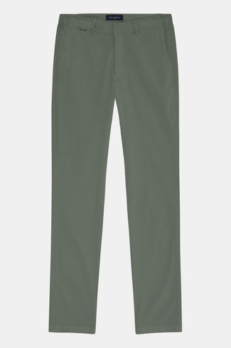 green stretch cotton men's trousers | MR MARVIS