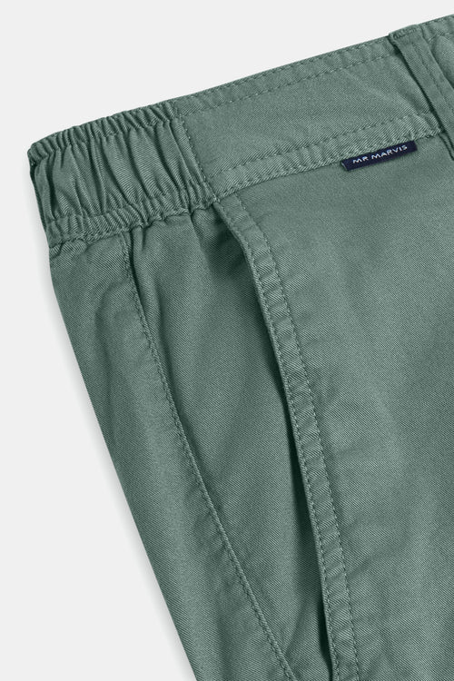 mid green stretch cotton men's trousers | MR MARVIS